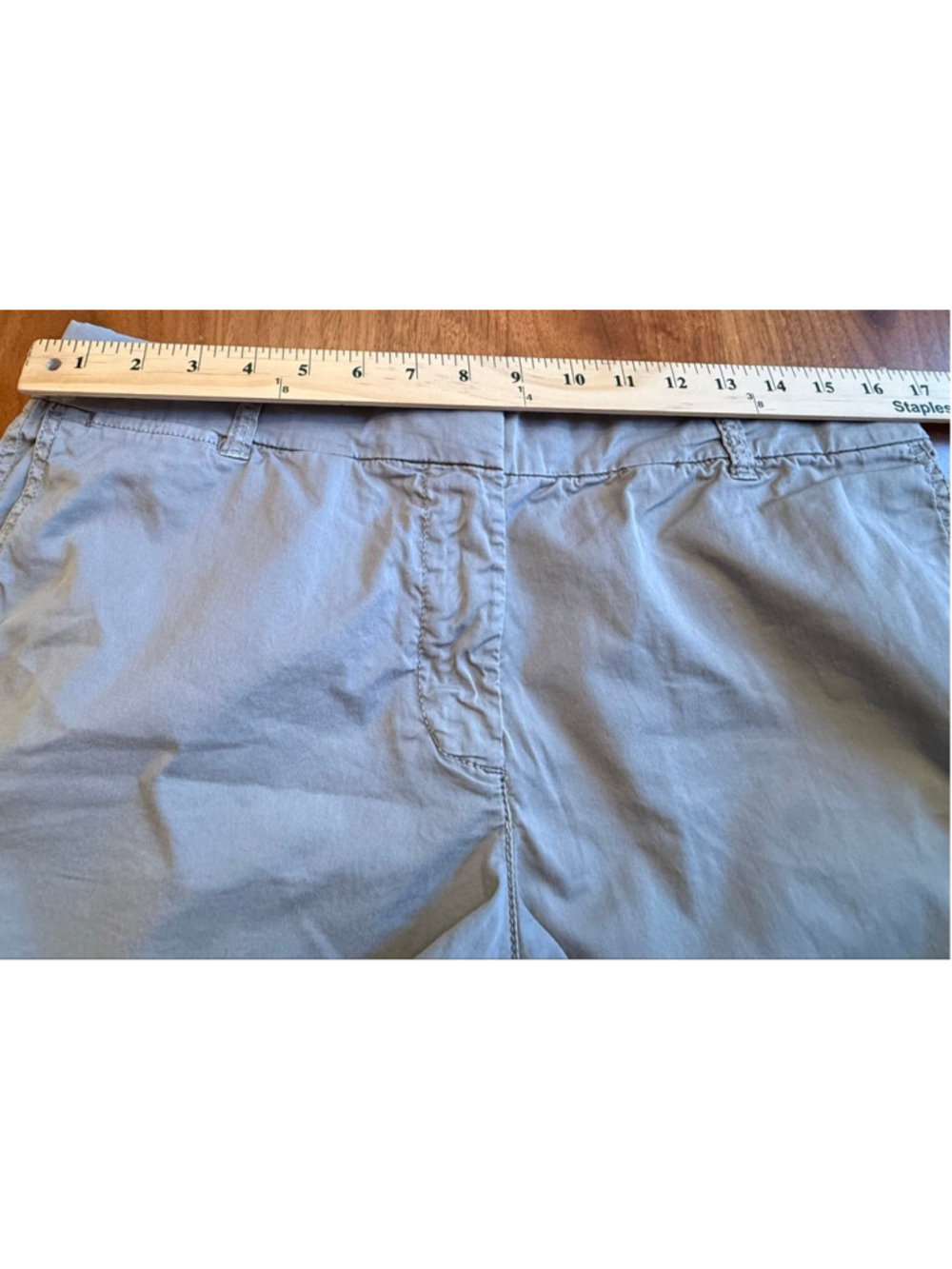 J.Crew Chino 6” Shorts Size 12 Blue Gray - Picture 9 of 9